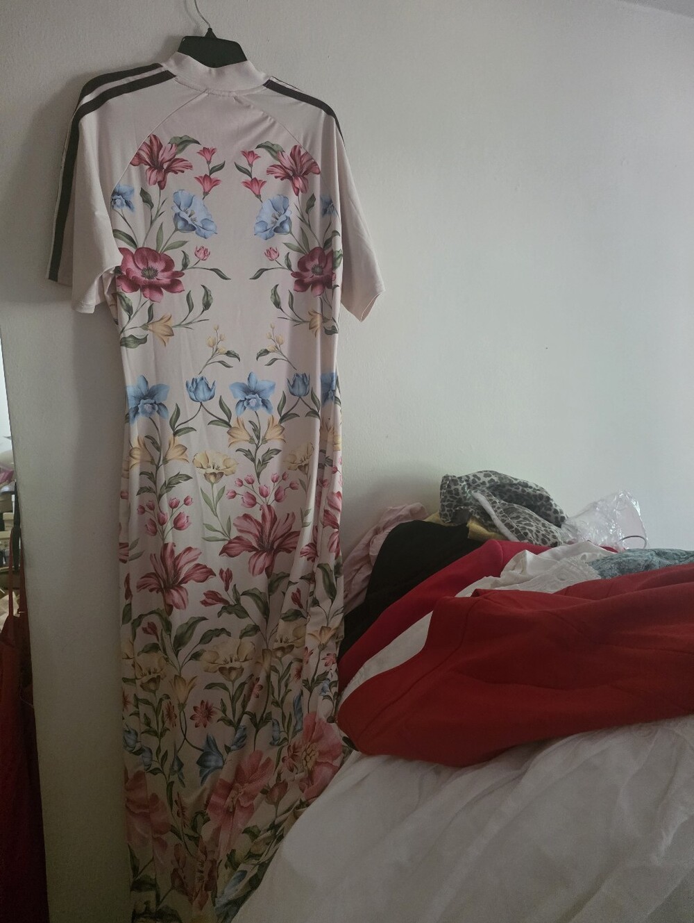 Adidas X Farm Rio Premium Floral Print Maxi Dress - Picture 9 of 15